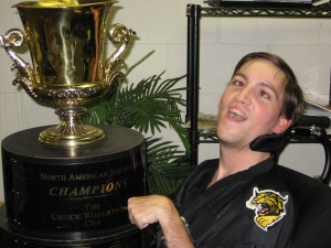 Jeremiah with the Robertson Cup